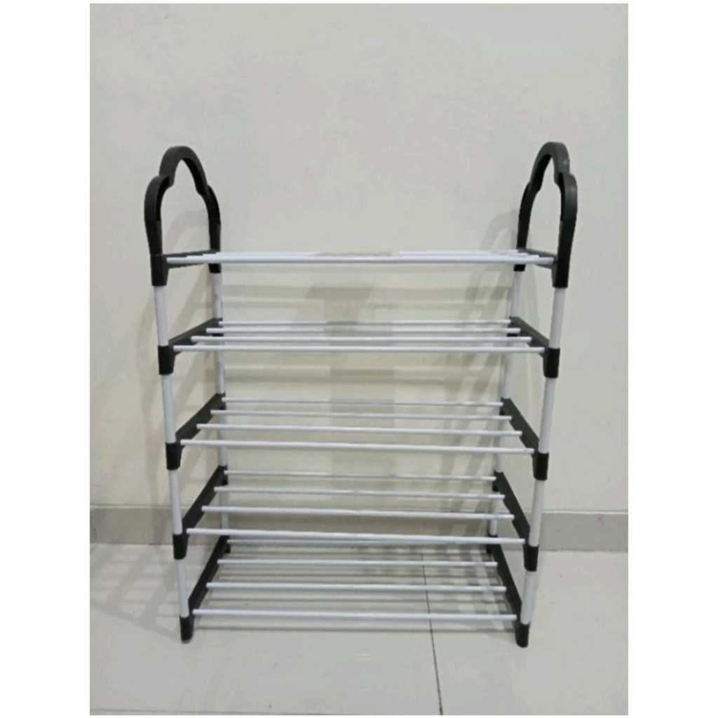 Rak sepatu 5 susun / rak sepatu stainless / rak sepatu jumbo