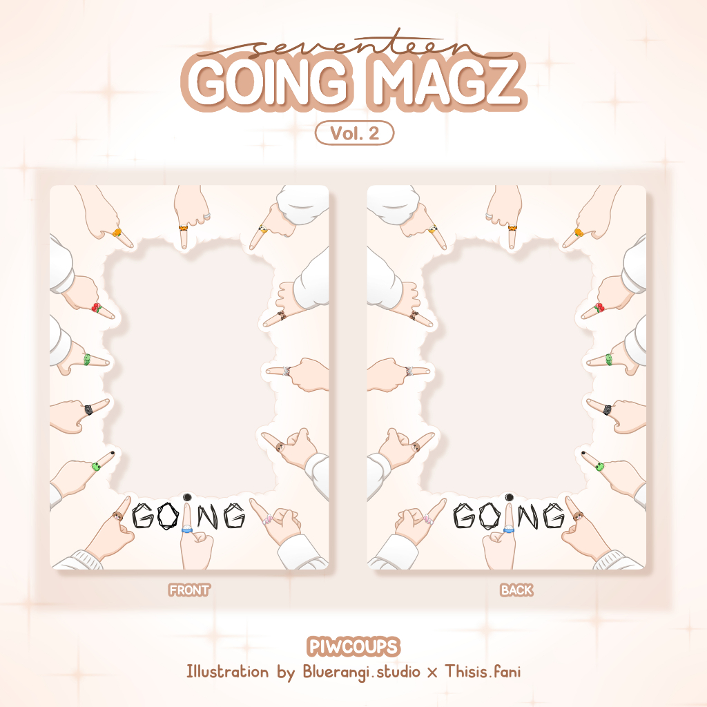 SEVENTEEN PHOTOCARD HOLDER GOING MAGZ VOL. 2  by PIWCOUPS