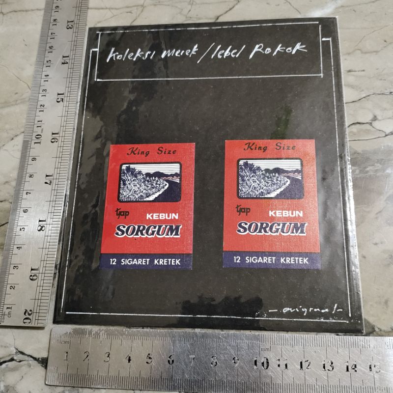 

KL9LW Kertas Label asli jadul, kertas lawas