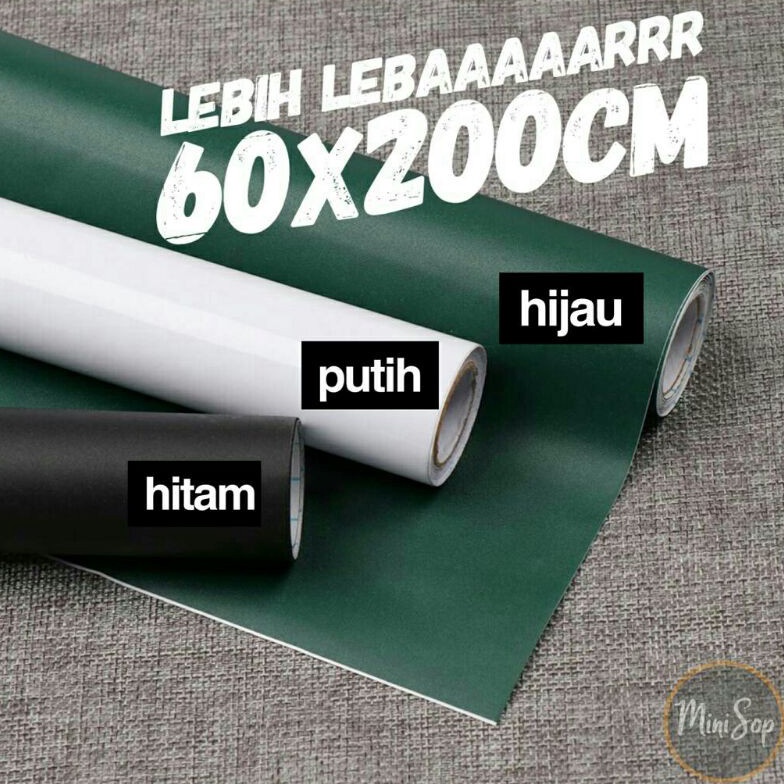 

KODE H1O9 Stiker blackboard 2 x 6 cm papan tulis kapur dinding flexible