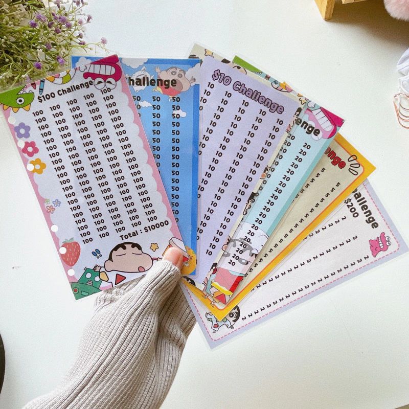 

Saving Challenge A6 Tracker Bisa Dihapus Dan Bisa Dipakai Berulang Kertas Challenge Menabung Untuk Binder A6