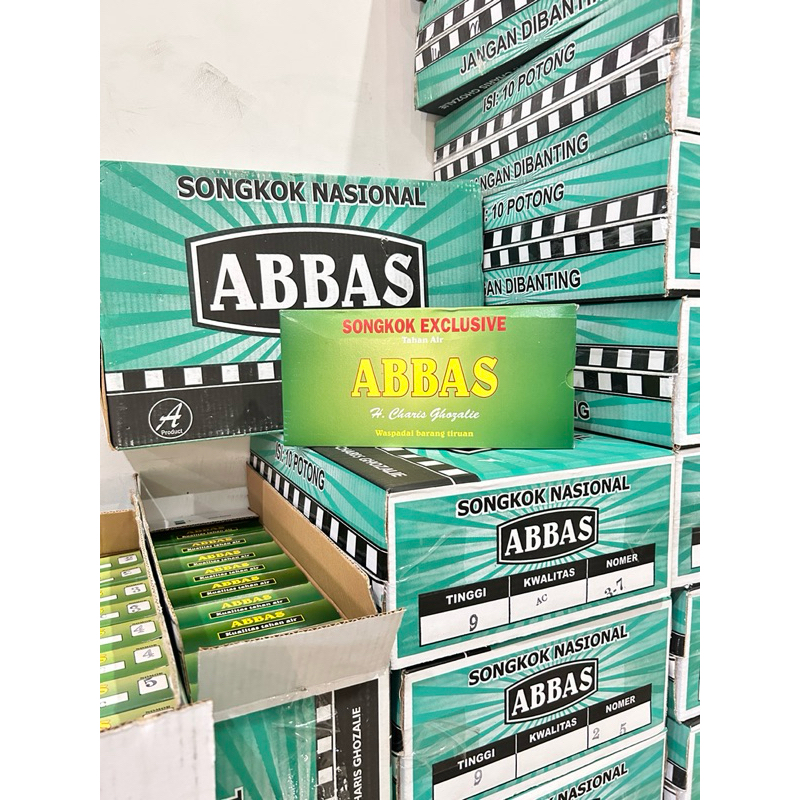 SONGKOK PECI HITAM PREMIUM ABBAS/ 10 Pcs