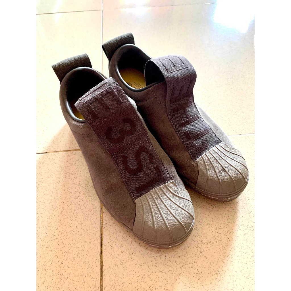 [PRELOVED] Sepatu Adidas Superstar Grey BW3S Slip On