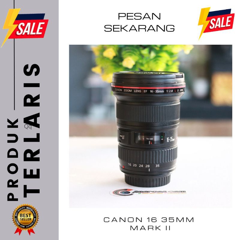 LENSA CANON 16-35MM F2.8 L II USM  ULTRASONIC MULUS TINGGAL PAKAI