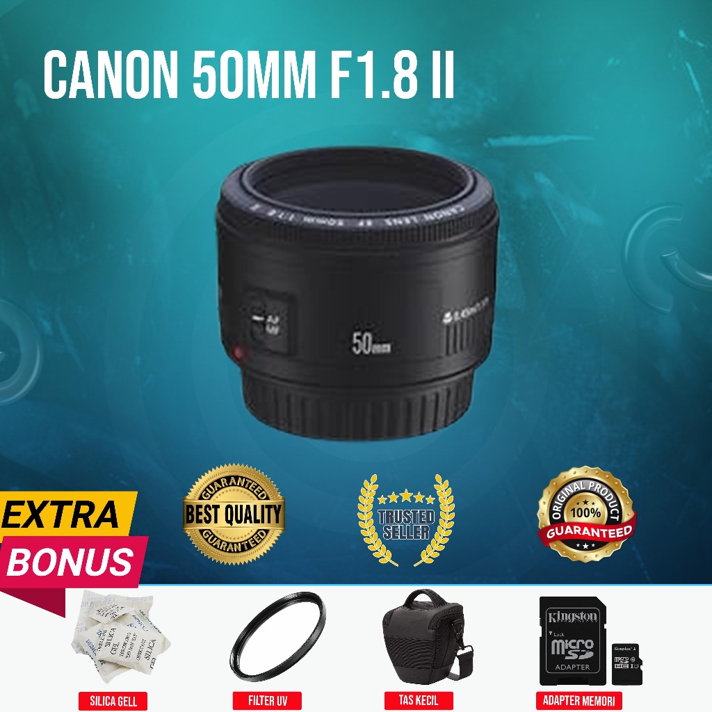 CANON EF 50MM F1.8 II ORIGINAL NORMAL MULUS MURAH (SECOND)