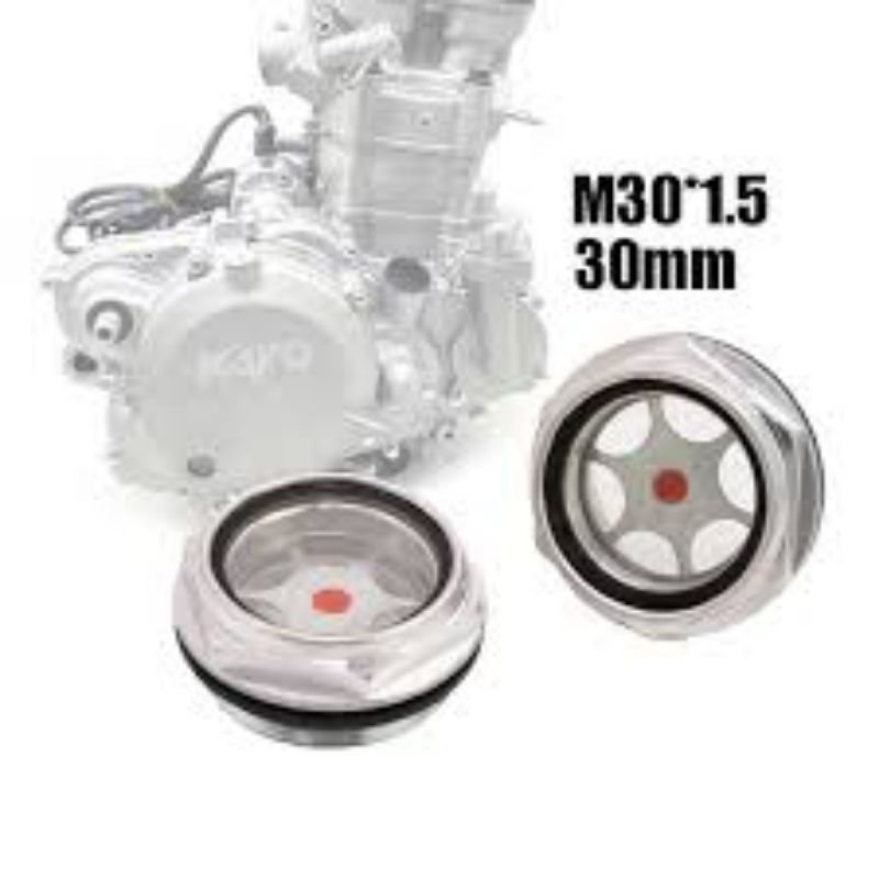 Tutup FILTER oli mesin transparan baut tutup oli transparan HONDA beat vario scoopy PCX ADV spacy