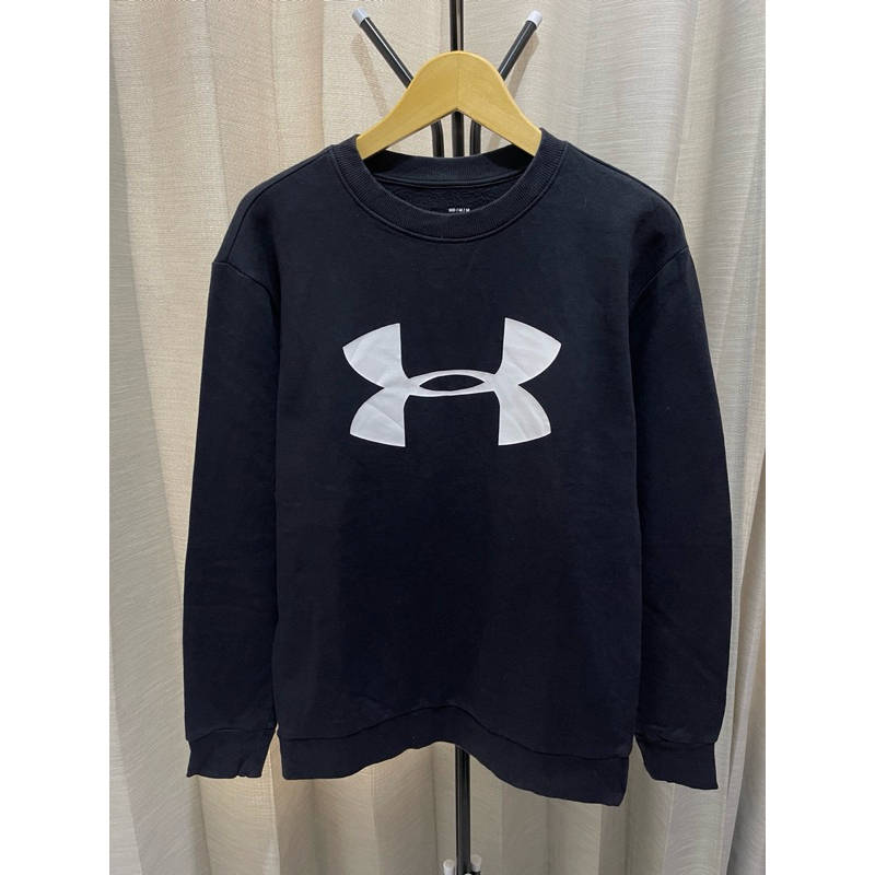 Crewneck Under Armour Hitam Sablon (second)