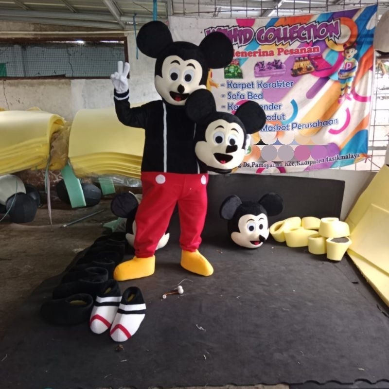 Kostum Badut Mickey Mouse