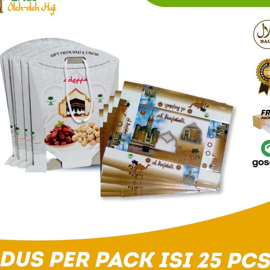 

Promo Kardus Box Kosong Oleh oleh Haji dan Umroh 25 Pcs Dus Kotak Kosong Paket Oleh Oleh Haji dan Umrah 25 Pcs