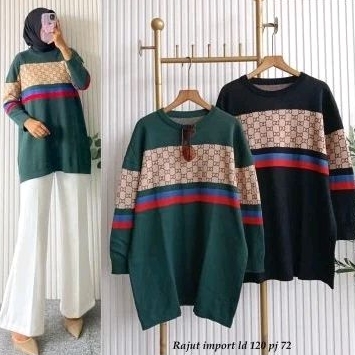 atasan kaos rajut wanita jumbo bigsize/blouse/blus rajut oversize