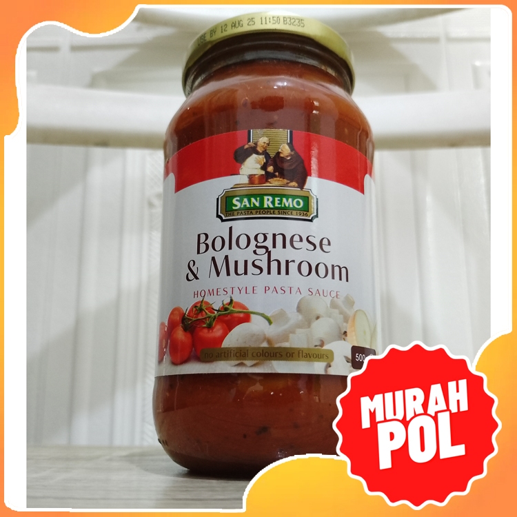 

San Remo Pasta Sauce Bolognese & Mushroom 500gr