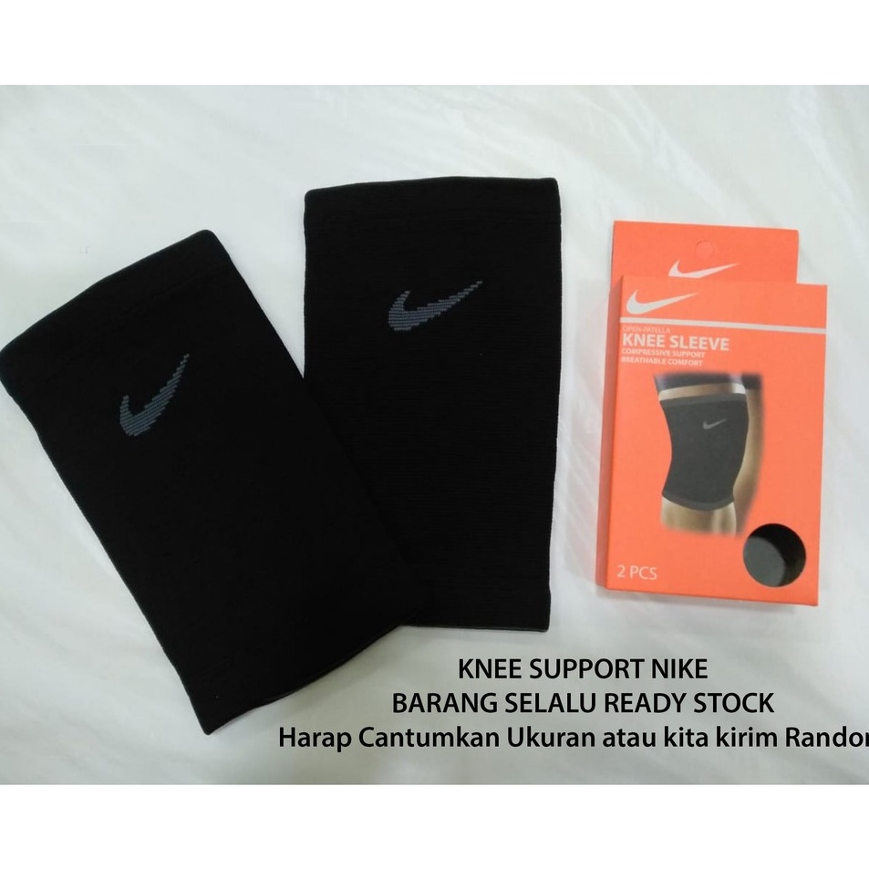 Harga Terbatas  Knee Support Nike  Deker Lutut Pendek Nike isi 2  Pelindung Lutut Nike