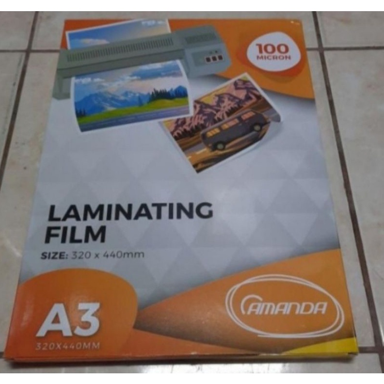 

KODE E1Z2 laminating plastik A3 isi 1 Lembar