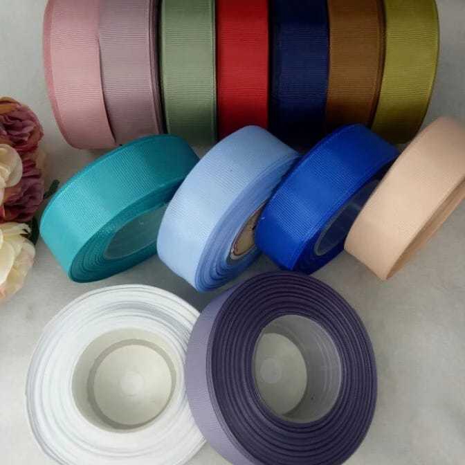 

Terbatas Pita GROSS GRAIN Lebar 1 inch 25cm Perroll 18m2yard