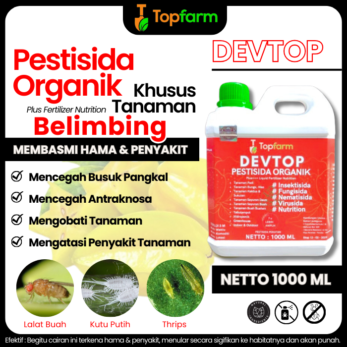 Obat Semprot Hama Daun Belimbing / Obat Hama Tanaman Daun Belimbing / Obat Hama Untuk Pohon Belimbin