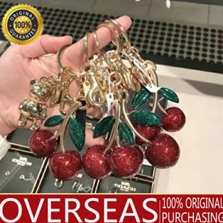 KODE L9L3 Coach Cherry Bag Charm Keychain 7784 Keychain blueberry Keychain strawberrie Keychain Appl