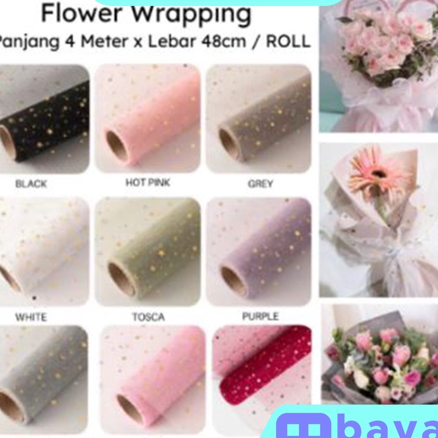 

Gila TRENDYMARKET Flower Wrapping Paper Kertas Buket Jaring Roll Pembungkus Bunga Hand Bouquet KB47