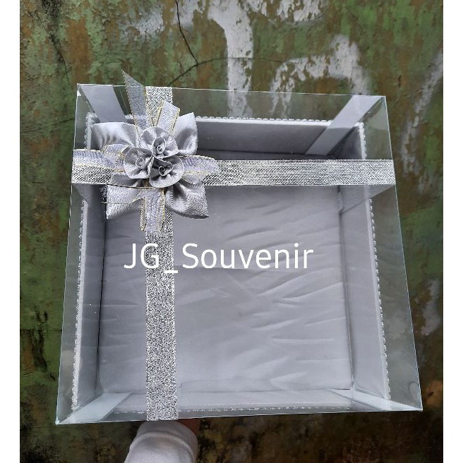 

Wow Kotak Hantaran Seserahan Mika Tempat Kue Warna Silver