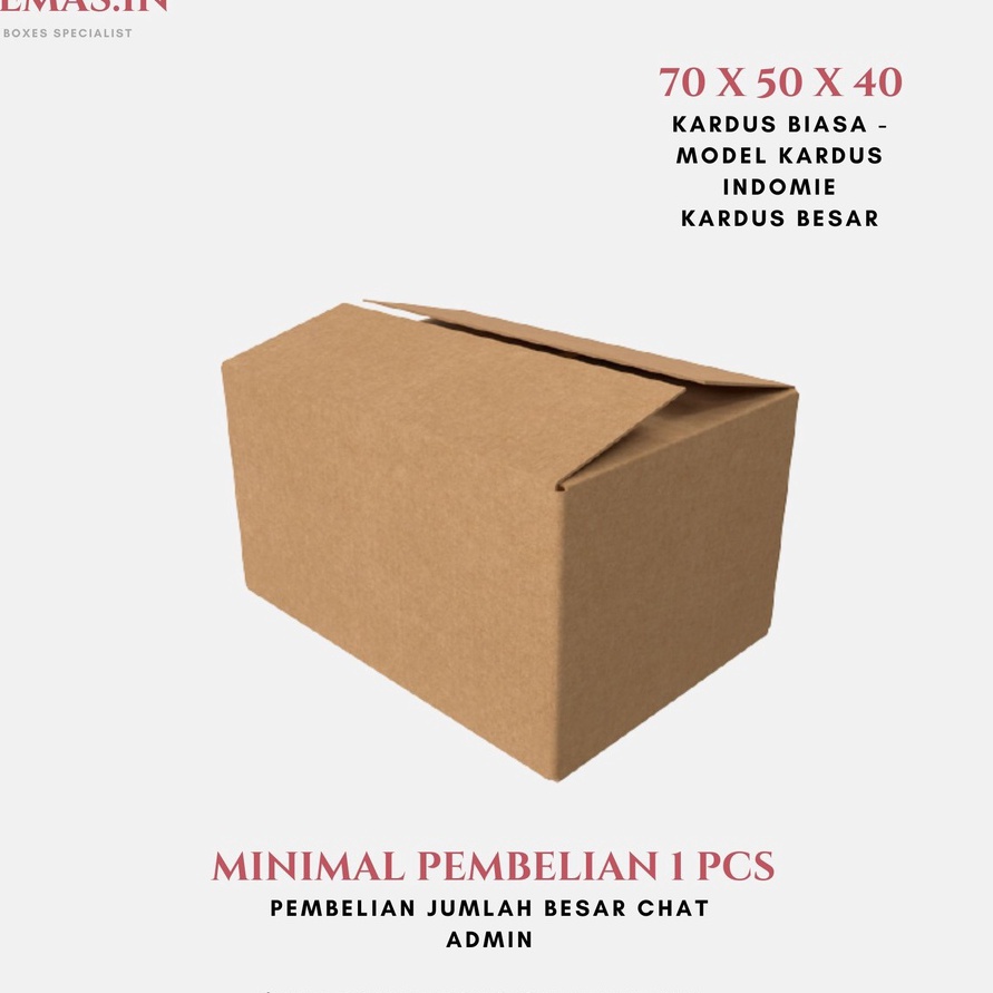 

KI3 Kardus Besar Packing 7x5x4 Box Kardus Polos Baru Besar Kuat Packaging Pindahan Termurah