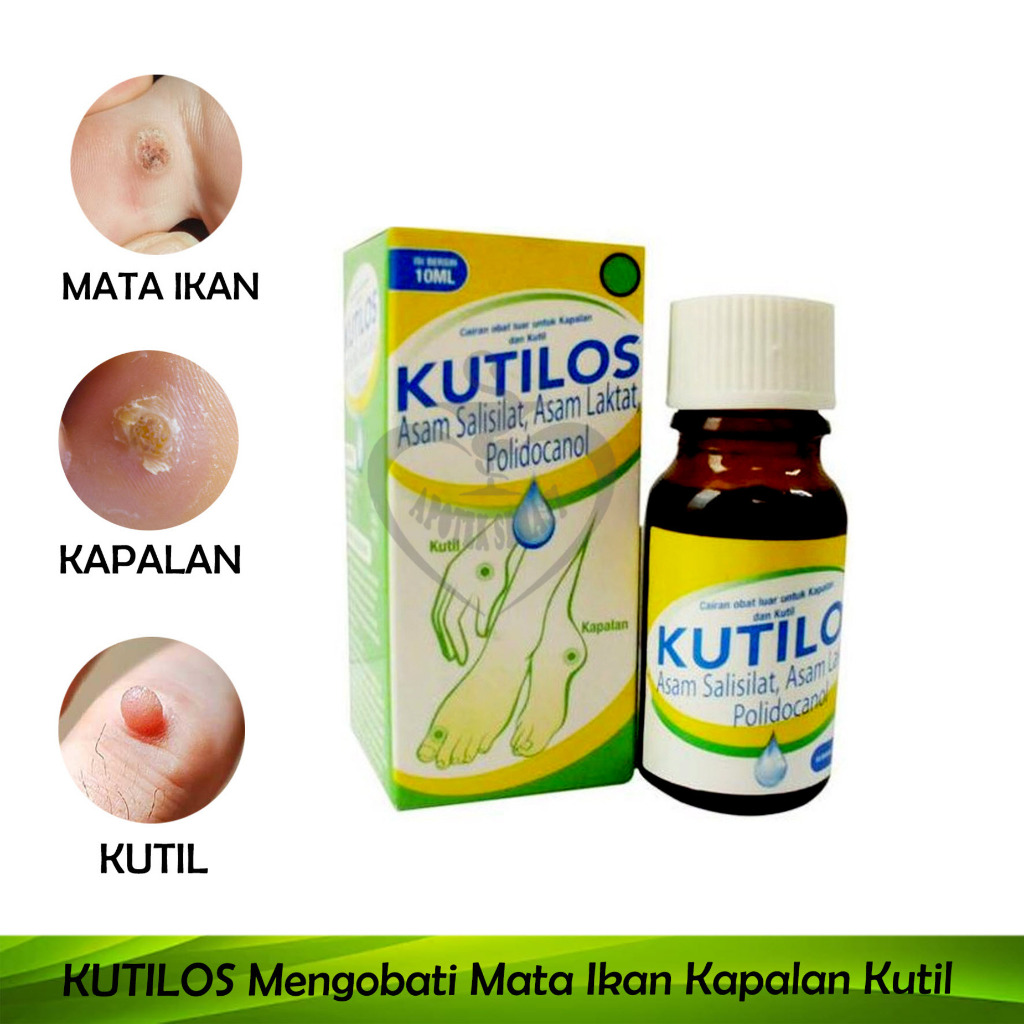 Kutilos 10 ml Original - Obat Kutil Kapalan Mata Ikan 10 ML Obat Jengger Ayam Kutil Kelamin Original