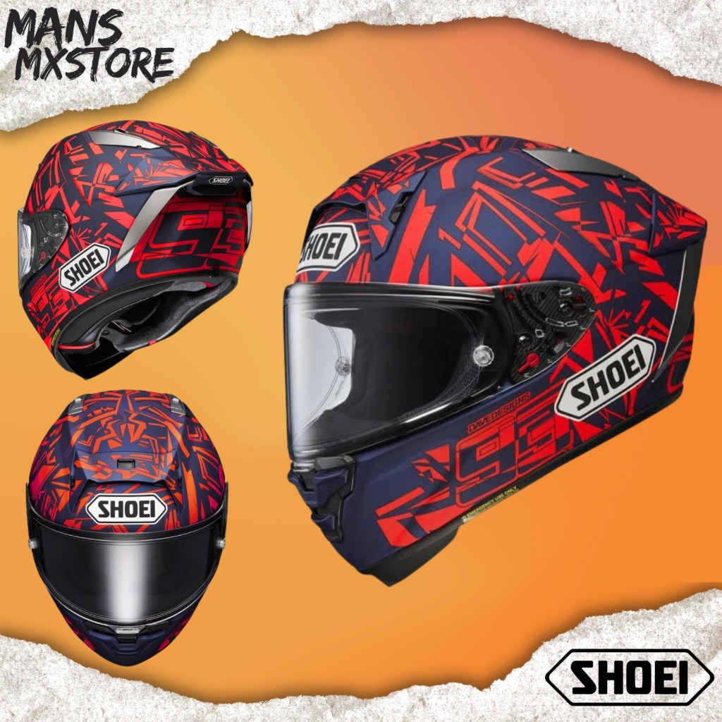 HELM SHOEI X-15 MARQUEZ DAZZLE TC-10 HELMET SHOEI X-FIFTEEN ORI