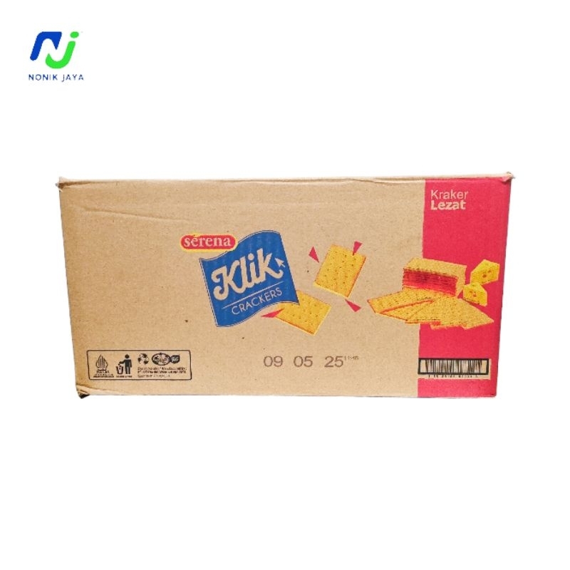

Serena Klik Crackers Kartonan Isi 12 Pack/Rtg(KRAKER LEZAT)