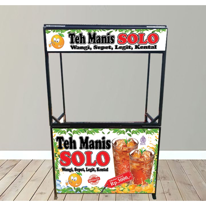 Stiker booth Es Teh Manis Solo jualan