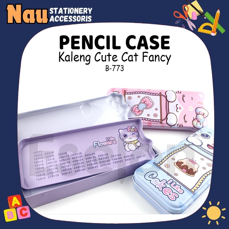 

Tempat Pensil XIAOLINGJING / Kotak Pensil Kaleng CAT BUNGA B-773 / TEMPAT PENSIL ANAK