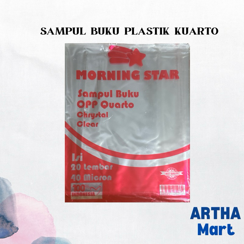 

MORNING STAR - SAMPUL BUKU PLASTIK KUARTO ISI 20 LEMBAR