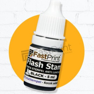 

Tinta Stempel Flash WARNA BLACK / HITAM 5ml Anti Luntur