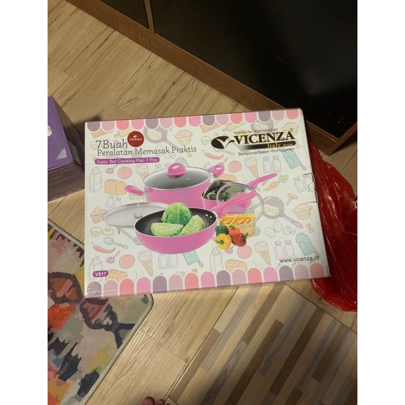 vicenza 7 set alat masak