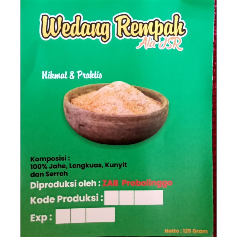 

Wedang Rempah Minuman Rempah alami