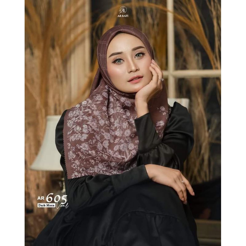Terlaris Segiempat Motif Hijab Arrafi Ar 605