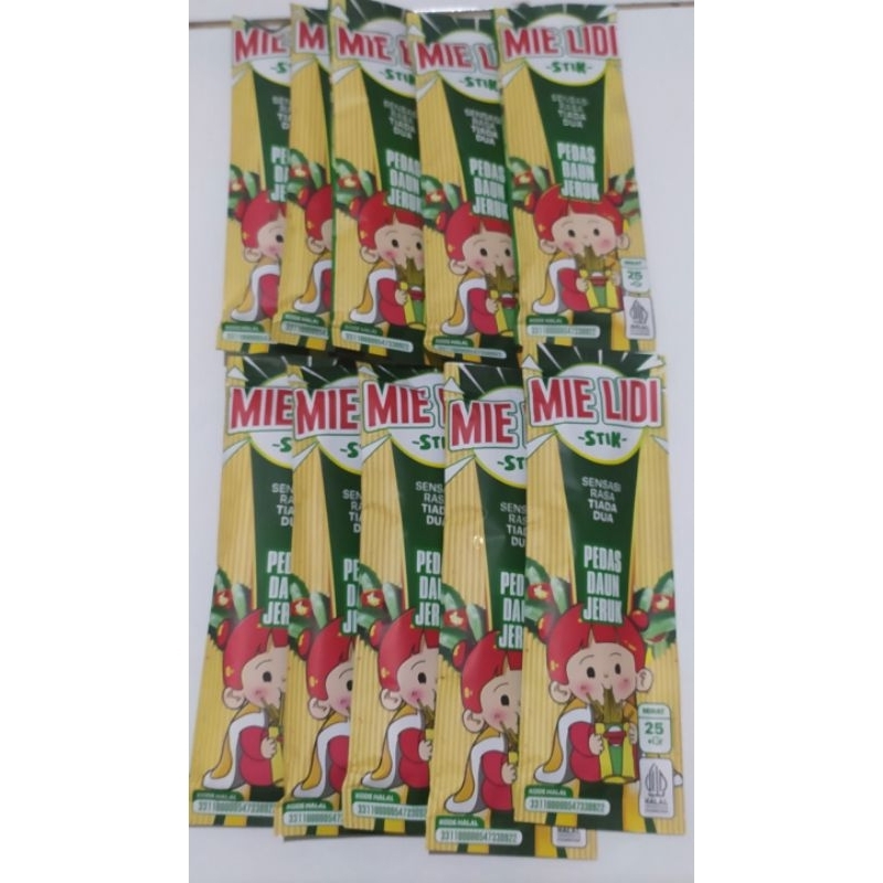 

Mie Lidi Stik, Cemilan kekinian 25gr