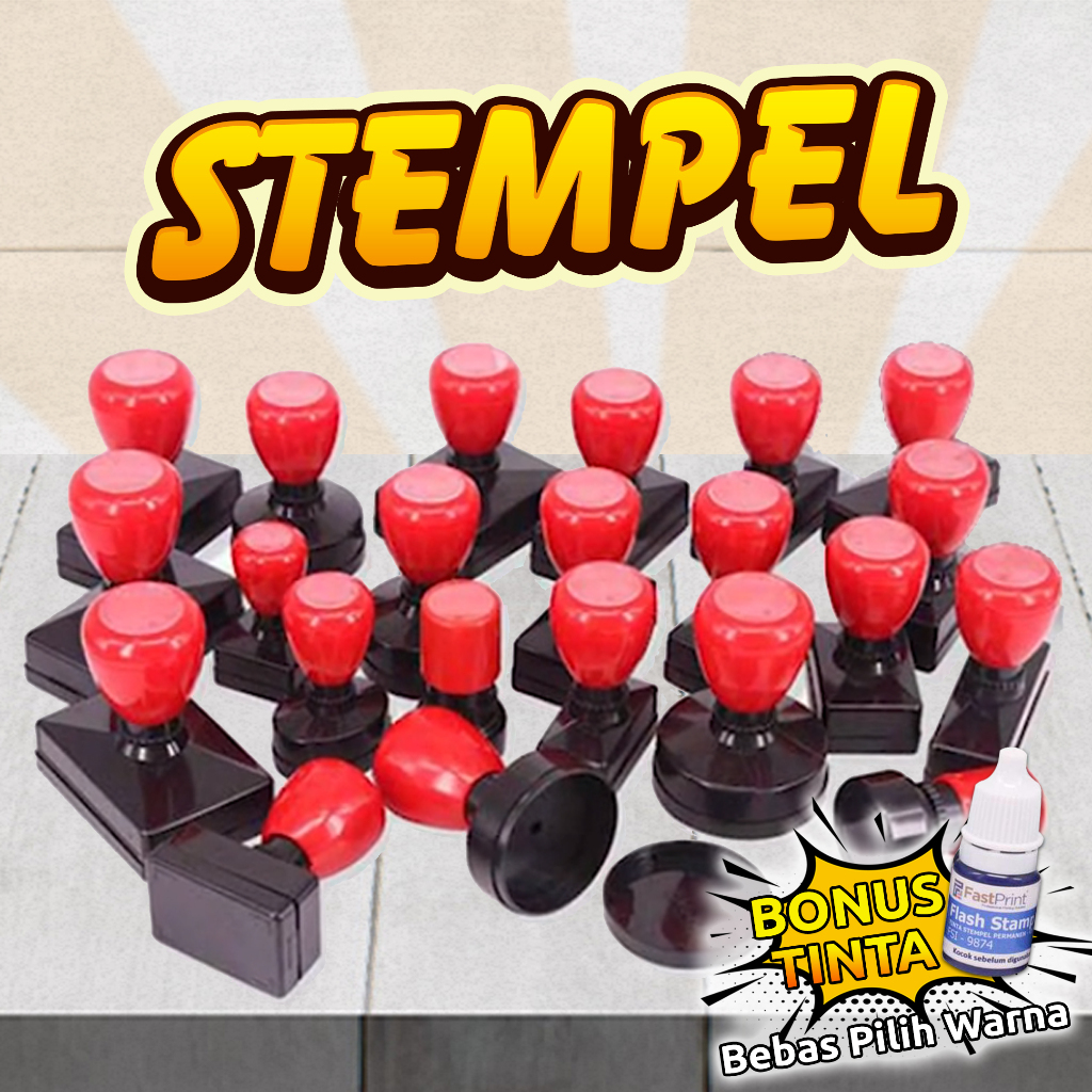 

Stempel Flash Persegi (Free Tinta) untuk nota, kwitansi, dll