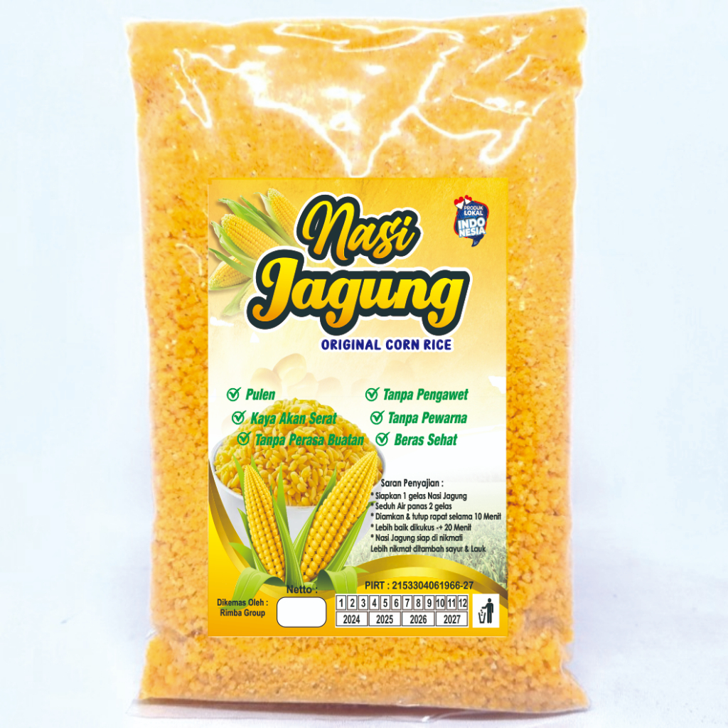 

TERMURAH - NASI JAGUNG INSTAN - nasi beras jagung Sego jagung instan 1000gr