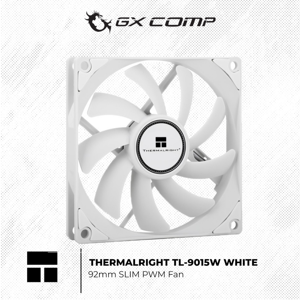 THERMALRIGHT TL-9015W White 92mm SLIM PWM Fan