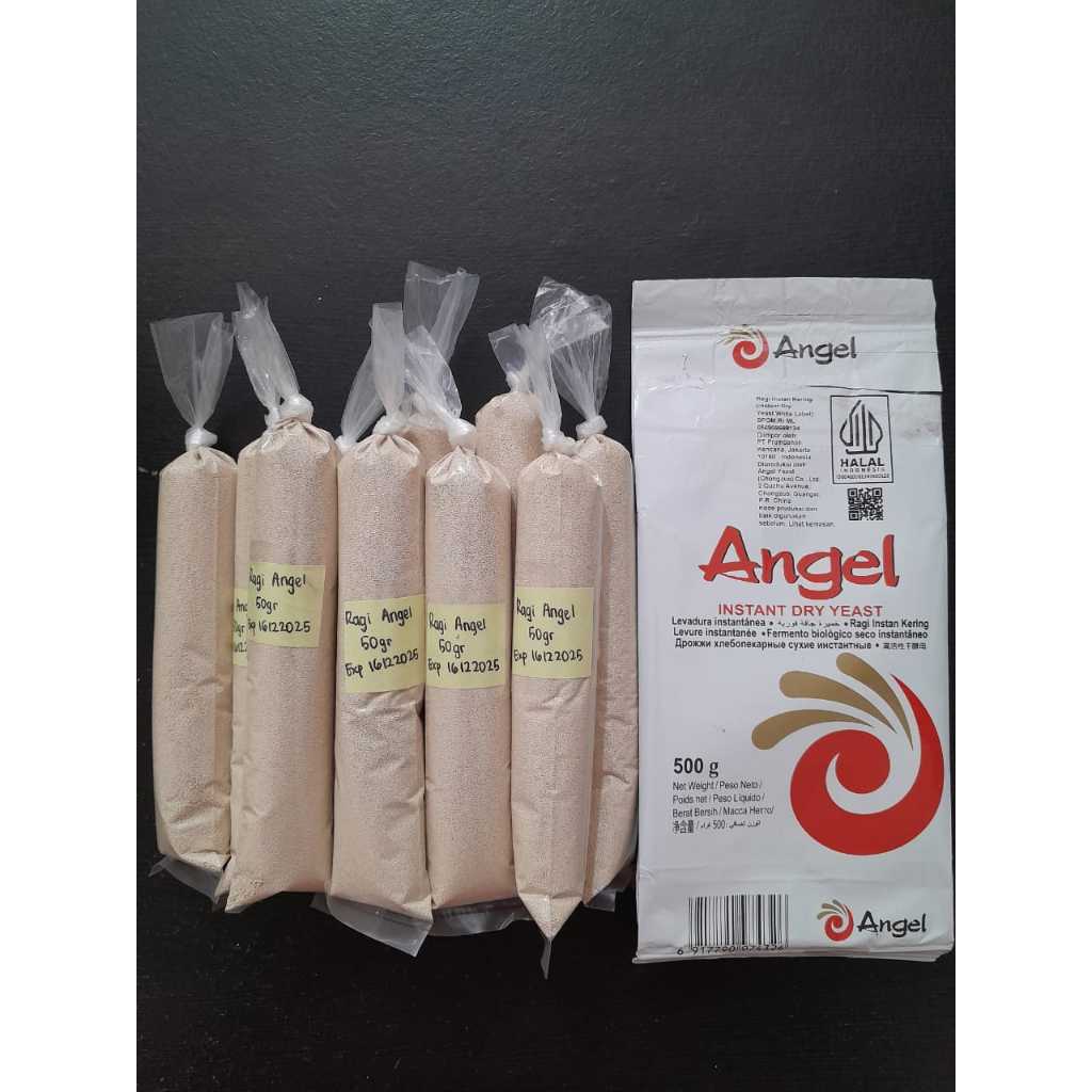 

ANGEL Ragi Instan repack 50gr / Pengembang Kue / Instant Dry Yeast White