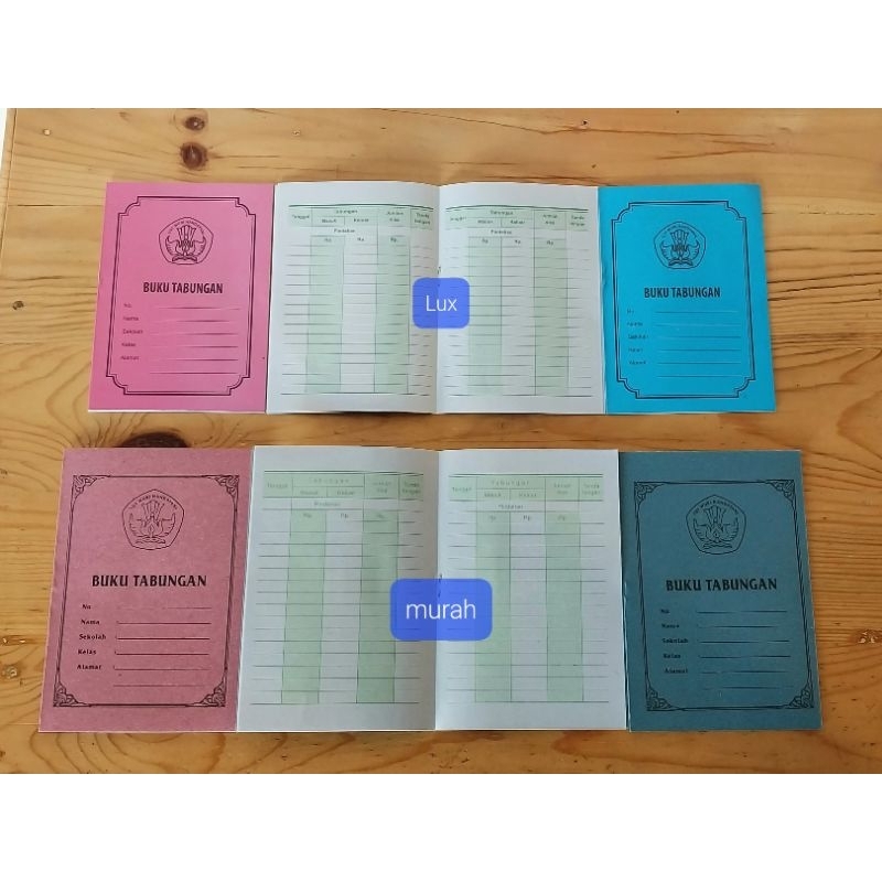 

BUKU TABUNGAN / 1 PACK ISI 100 BUKU 6 LEMBAR