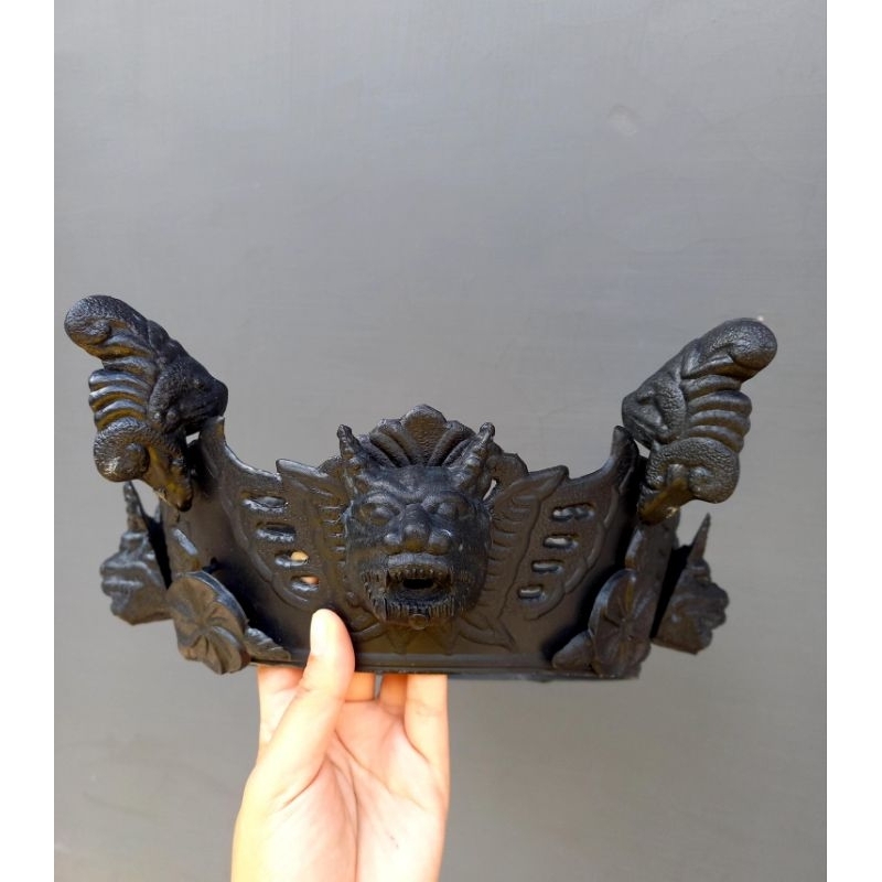 MAHKOTA DAN KAKI SANGKAR BURUNG PERKUTUT  MODEL BARONG / SET