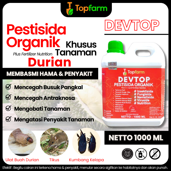 Obat Pembasmi Hama Daun Durian / Obat Hama Buah Durian / Obat Hama Pohon Durian / Obat Pembasmi Hama