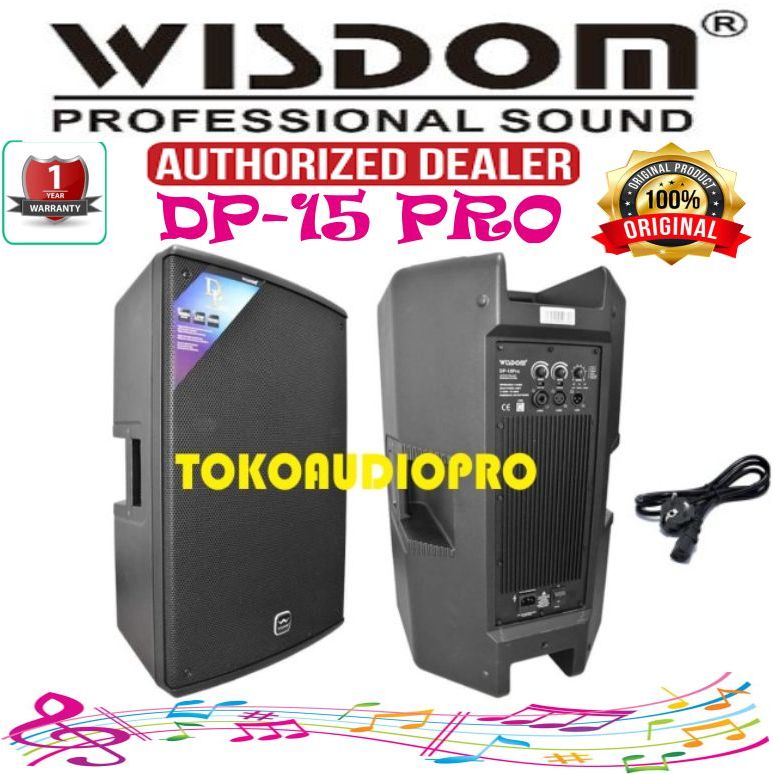 Wisdom DP15 Pro 15" Speaker Aktif Wisdom DP15pro Original