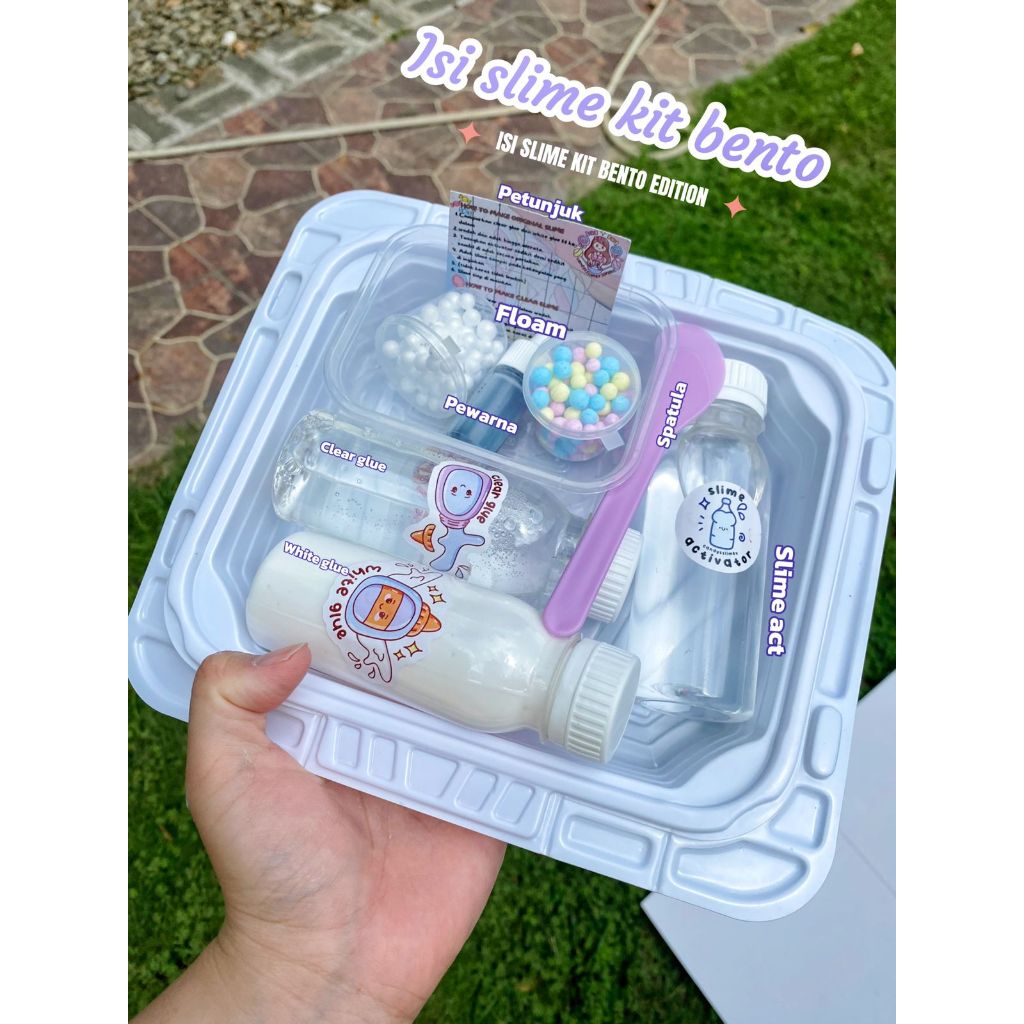 BENTO SLIME KIT/CANDYSLIMEX KIT / BAHAN SLIME KIT / SLIME KIT