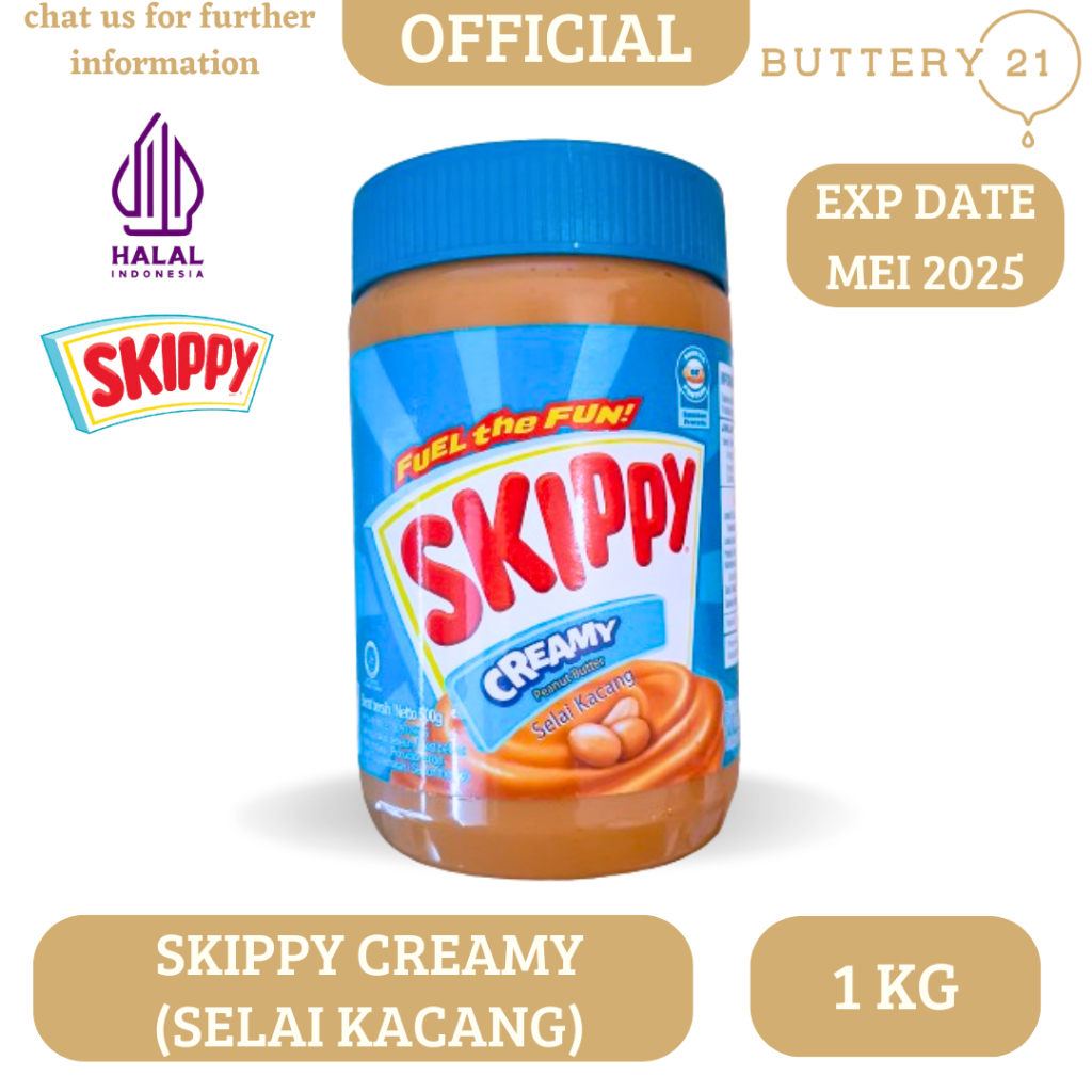 

SKIPPY CREAMY 1 KG/SELAI SKIPPY CREAMY/SELAI KACANG