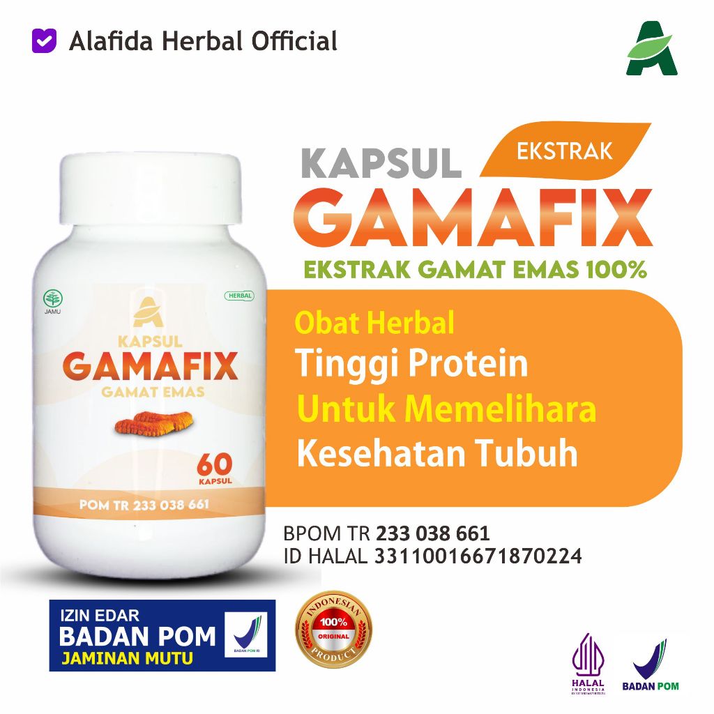 GAMAFIX Ekstrak Gamat Emas Kapsul Gamat Gold Kapsul