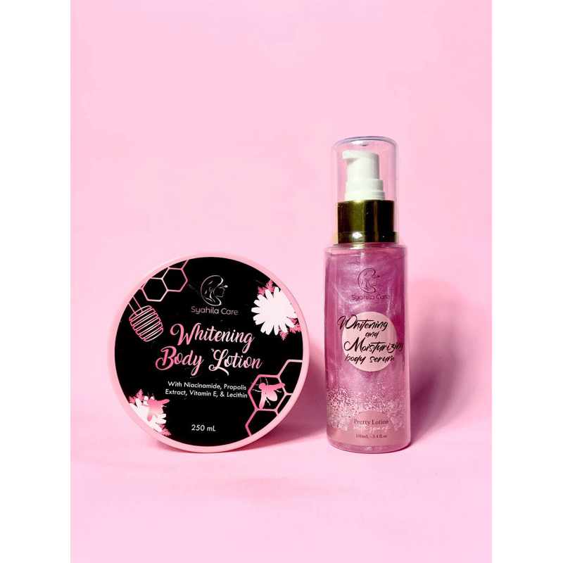 HANDBODY SYAHILA CARE | WHITENING BODY LOTION + WHITENING AND MOISTURIZING BODY SERUM SYAHILA CARE 2