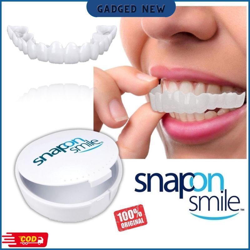 [ Bisa COD ] KUALITAS TERBAIK Snap On Smile 100% ORIGINAL Asli Authentic 1 Set Atas dan Bawah Perawa