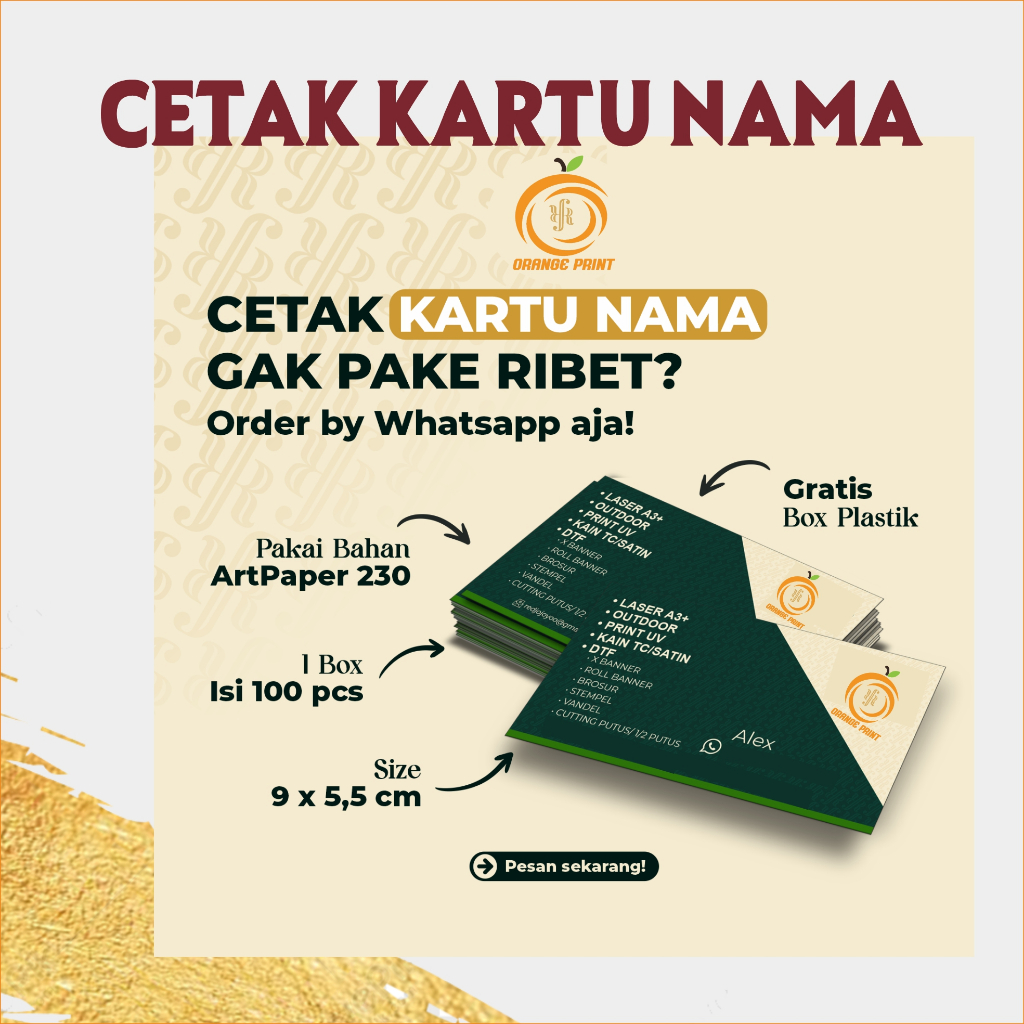 

KARTU NAMA / KARTU NAMA BOLAK BALIK