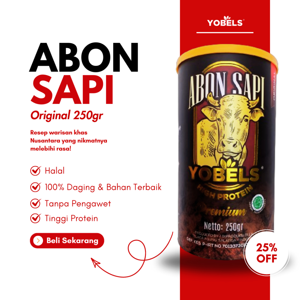 ABON YOBELS Abon Sapi Original 250gr