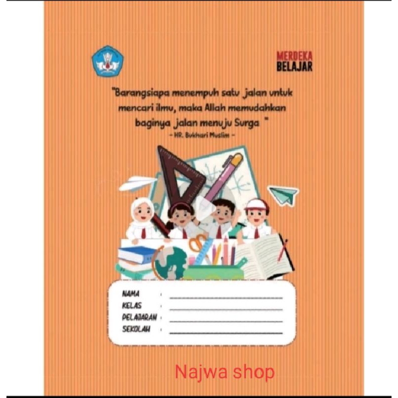 

Sampul Buku tulis karakter quotes isi 15 lembar
